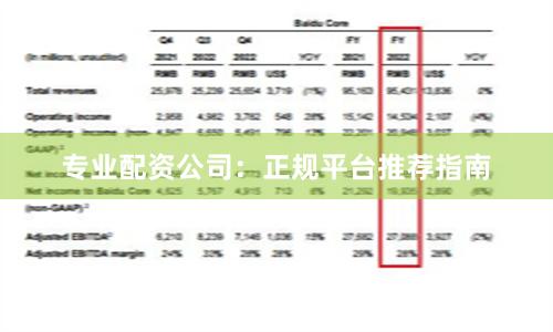 专业配资公司：正规平台推荐指南